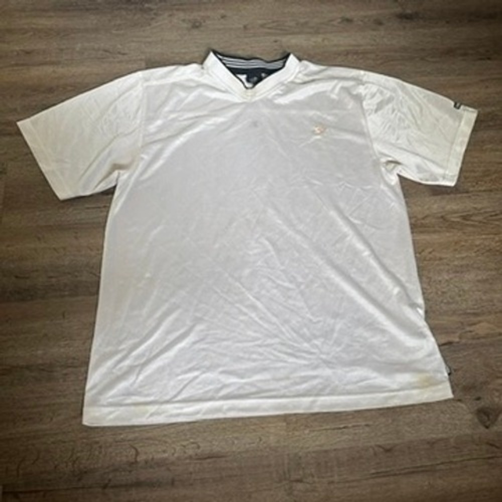 Starter Mens White Mesh V-Neck Athletic Jersey Shirt Large RN 70892